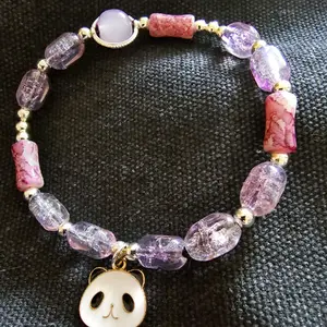 Beaded Bracelet With A Panda Charm