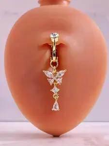 1pcs Elegant Butterfly Clip, Belly Button Ring, No Piercing Needed, Perfect for Women, Daily Wear, Parties, Travel, Vacation, Music Festivals, Beaches