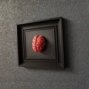 Resin Brain Sculpture, Anatomy Wall Art Decor, Unique Gift for Psychologists & Neuroscientists, Detailed Resin Craft