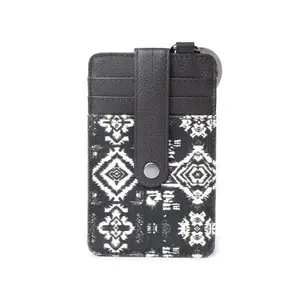 Men's Chic Myra Taralongo Vista Black Aztec Leather Wallet - Stylish Leather Carry All Credit Card Holder for Luggage, Bags, Stylish Wallet
