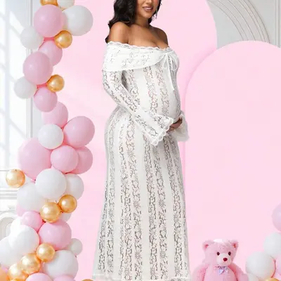 Shein White Maternity Dresses - TikTok Shop Shein White Maternity Dresses - TikTok Shop