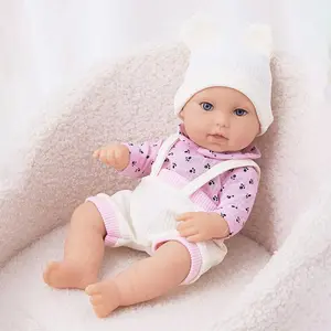 12 Inch Reborn Doll, 6 Counts/set Soft Vinyl Doll with Clothes, Clothes for Dolls, Realistic Newborn Doll, Perfect Doll Toy, Gift for Kids