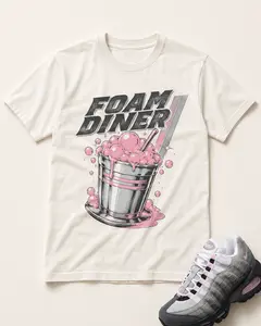 Pink Foam Diner Graphic Tee - Shirt To Match Air Max 95 Pink Foam