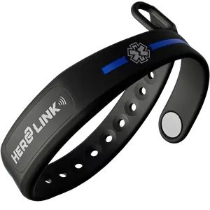 Hero Link® Thin Line Medical ID Wristband