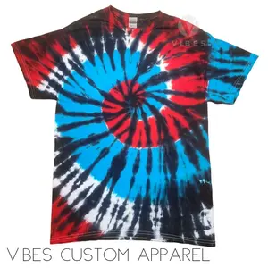 Red White And Blue Memorial Day 4th Of July Tie Dye Unisex T-Shirt
