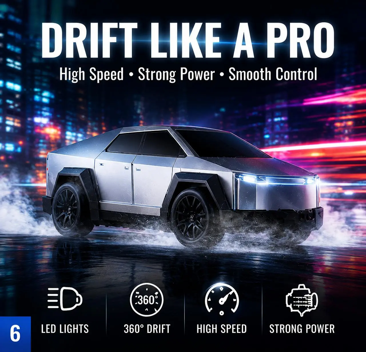 SONGNI RC Car Toys，All Terrain 2.4GHz RC Truck for Boys Aged 3-8, 8-12, Electric Vehicle Truck Toys Kids, Birthday Gifts Kids, Boys and Girls (Silver) control remote dice tornado interceptor rc gator christmas train gifts truck camper toys grown ups