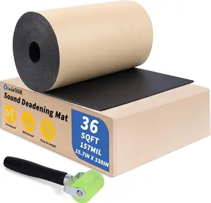 Oleitodh Car Sound Deadening Material Mat - 157 mil(4mm) 36 sqft Auto Audio Deadener Foam, Sound Dampening Heat Insulation Mat, Noise Insulation and Vibration Dampening Material for Hood Ceiling Door