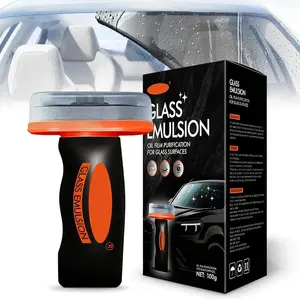 Car Oil Film Cleaner,Glass Emulsion Cleaner,Handle Oil Film Remover&Windshield Cleaner For Cars Window, Glass Emulsion, Crystal Clear View