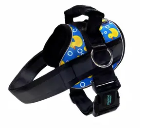 Joyride 2.0 Ducky Delight – No Pull Easy On Dog Harness for Small Dogs Dachshund Reflective Side Rings Strong Handle Rubber Ducks Print Vest Doxie halter harness