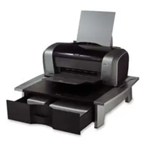 Fellowes Mfg. Co.  Desktop Printer Stand - Black/Silver
