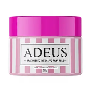 ADEUS Multifunctional Body Cream - 10.56oz Firming & Moisturizing Brazilian Intensive Body Care Treatment with Caffeine+Arnica, Ginseng, Uterine Warming, Skin Texture Improvement & Antimicrobial Silicone Scrubber