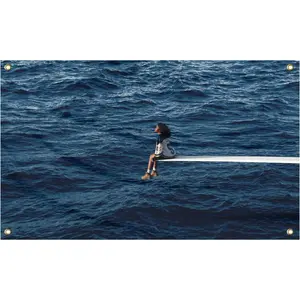 S-Z-A Flags SOS funny Tapestries 3x5ft music art cover funny with grommets for Decoration Living room and bedroom