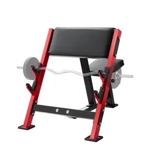 VEVOR Preacher Curl Bench, Strength Training Benches, Max load 660 LBS Home Gym Fitness Equipment, Seated Arm Isolated Barbell Dumbbell Bicep Station, Adjustable Weight Bench with Bar Holders, Carbon Steel