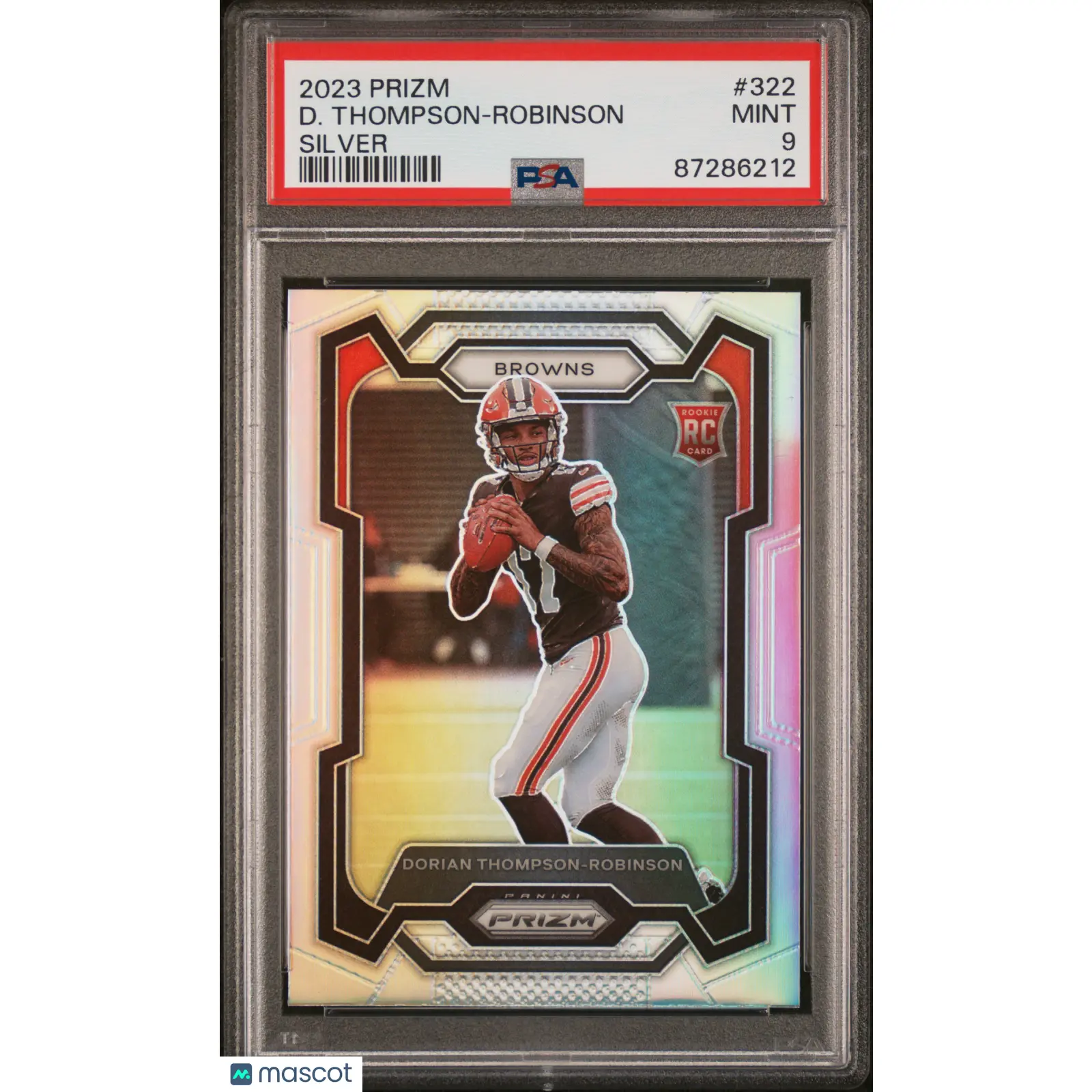 2023 Panini Prizm Silver Dorian Thompson-Robinson ROOKIE #322 PSA 9 MINT