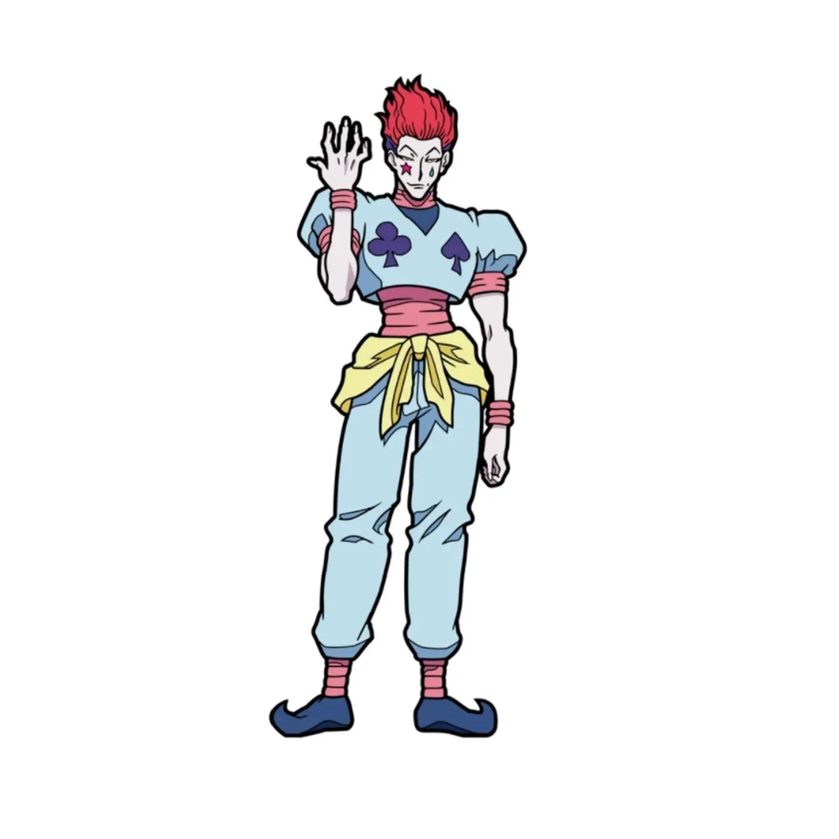 FIGPIN Hunter X Hunter Hisoka Anime Collectible Pinback - Electroplated Nickel Coating Enamel Pin with Unique Serial Number