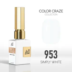 LDS Color Craze Gel Nail Polish - 953 Simply White - 0.5oz