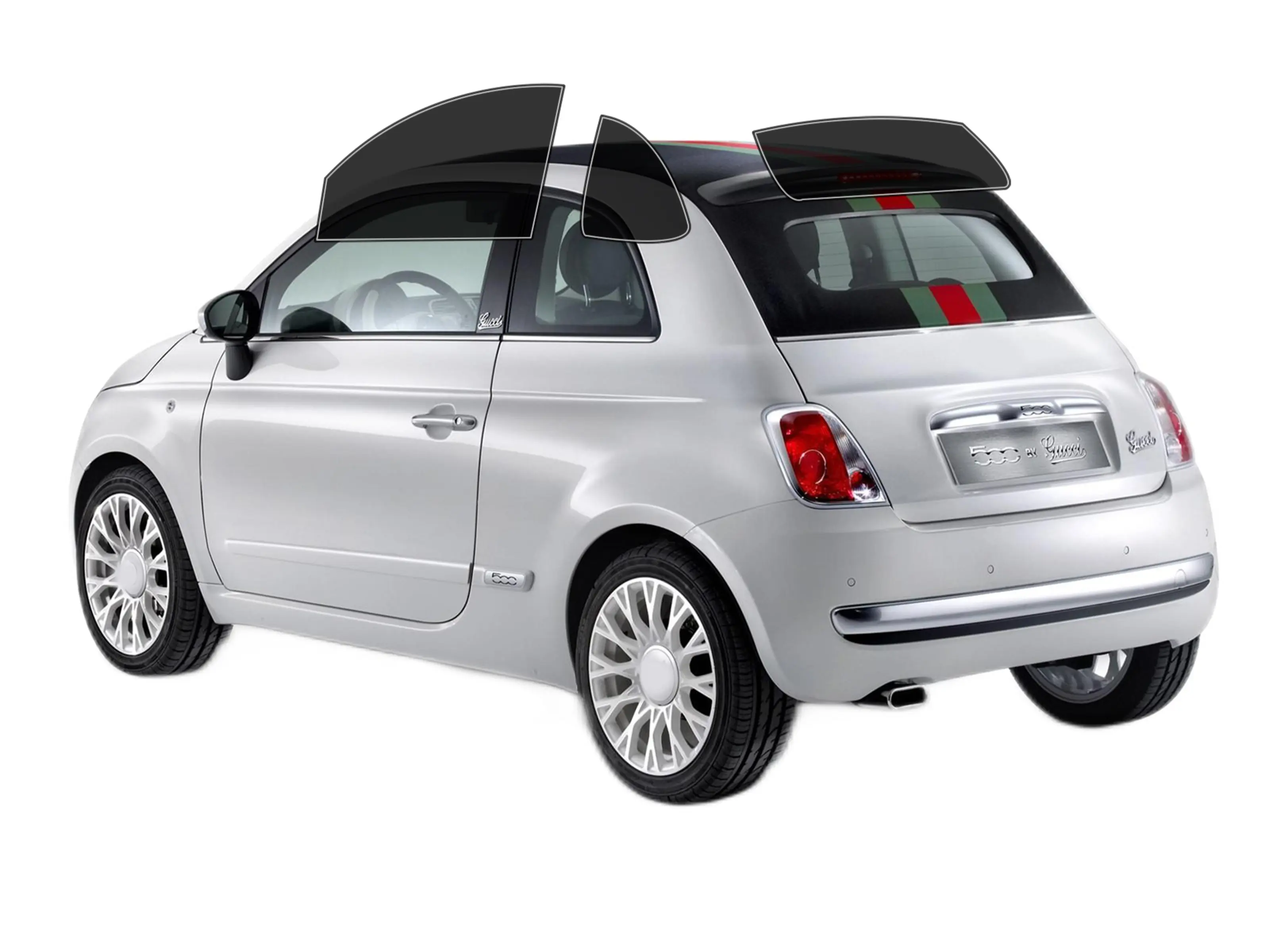 Precut 2Ply Window Tint Film for Fiat 500C 2011-2019 Cars Sun Blocking Protection,Privacy,and Anti-Shatter Glass Film Any Tint Shade Kit