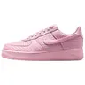 NIKE Women's Air Force 1 Low 'Valentine's Day Pink Foam' 2026 Low-Top Lace-Up Sneakers, Foam Upper, Hearts Print, Festive Twist, Lightweight Shoes for Women, Casual Walking (US W 10)