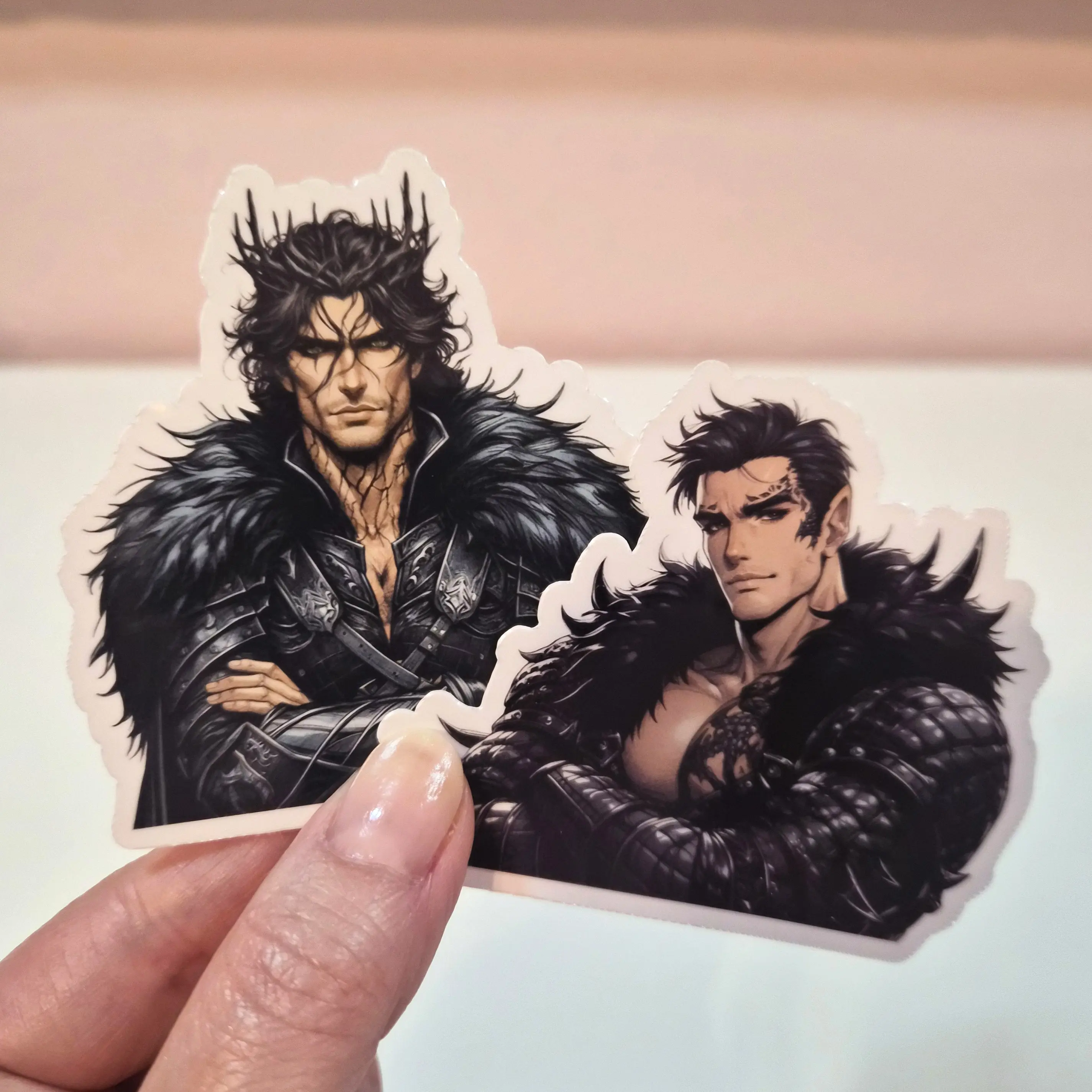 King Hot - Waterproof Glitter or Glossy Stickers 2.75" Size Customizable for Kindle Book or Tablet Sketch Drawing Sticker