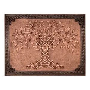 Akicon Tree of Life Custom Copper Handmade Wall Decor Copper Kitchen Backsplash Mural for Parham Karbassi