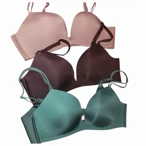 Seamless Valentine's Stylish Highend Bras Evening Sexy Spandex Breathable Eco-Friendly in Pink Black& Green Wire-Free Support Comfortable Material
