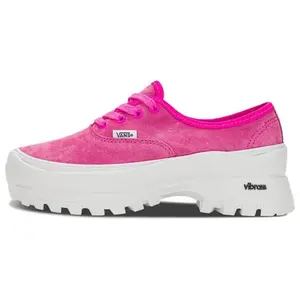 Vibram x Vans Authentic Low-Top Skate Shoes for Men and Women – Cushioned and Durable in Magenta Verifiable, with credentials and supporting global authentication