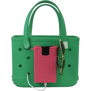 silicone Phone Case Accessory Compatible with rubber tote bag , rubber Phone Case Holder Charm Accessory for beach Bag