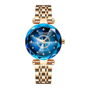 Ocean Heart Quartz Watch Women's Diamond Steel Band Women's Waterproof Watch