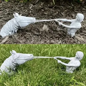 Atreyu And Artax | The Neverending Story, Swamp Of Sadness, Planter Decor | Printed Reins