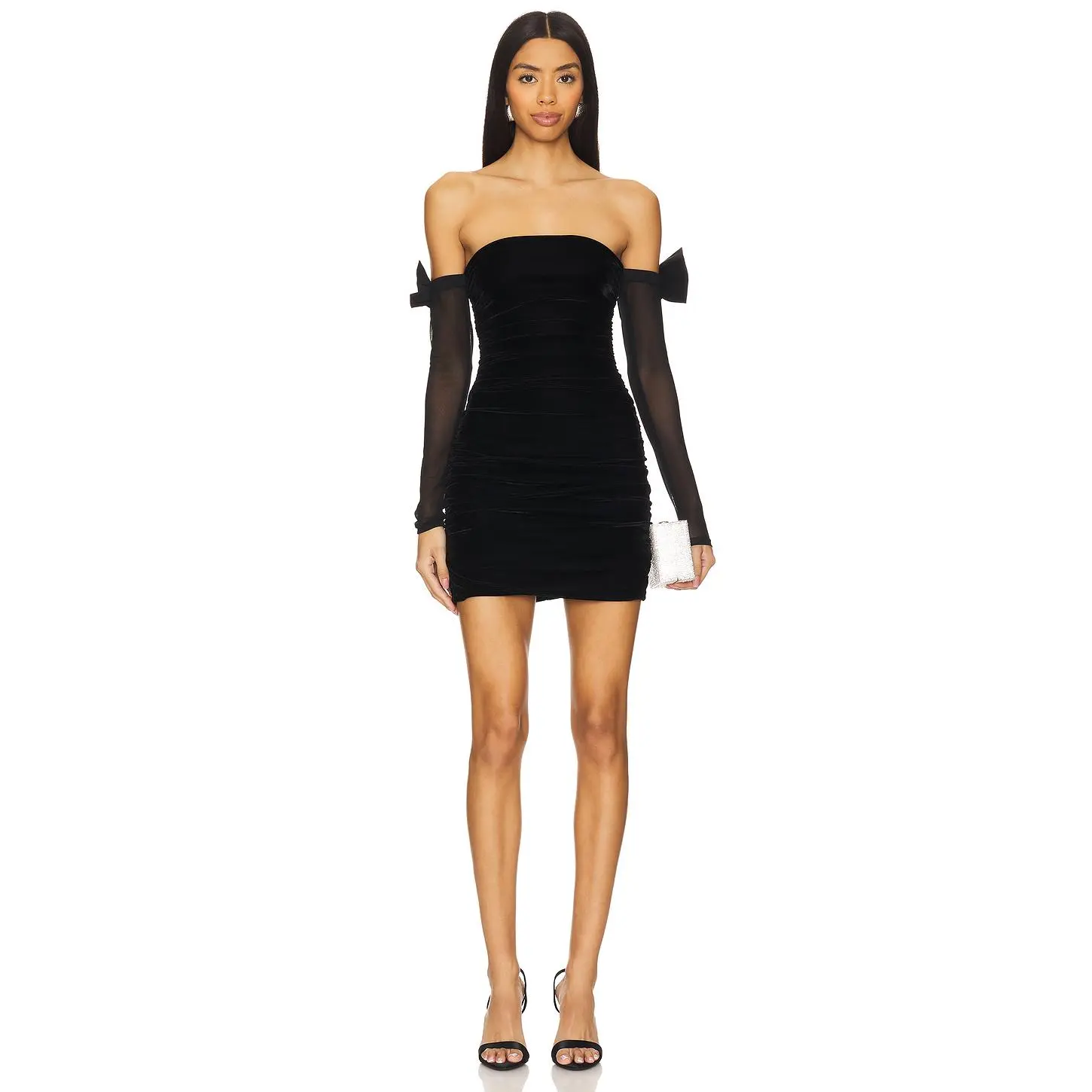 MAJORELLE Julia Mini Dress in Black