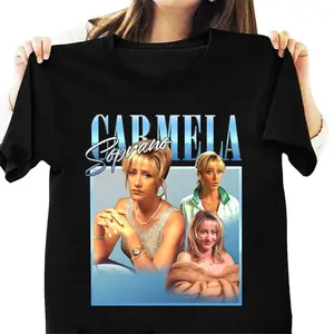 CARMELA-Soprano Classic 90s Retro Vintage Shirts - The Sopranos Lover - Fan Favorite Character TV Show 1 Casual Clothing