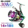 Billings Sk 1000-6000 Series 5.0:1/4.7:1 Gear Ratio 22lbmax Drag Cnc Metal Rocker Spinning Fishingreel, Fishing Accessories, Fishing Tackle, Fishing Equipment, Fishing Stuff