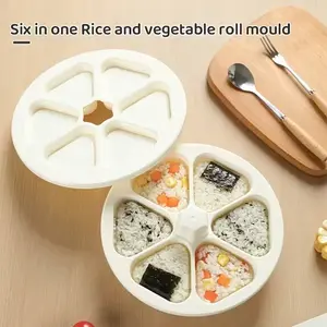 Triangle Onigiri Mold Set, Japanese Rice Ball Maker Kit, Kitchen Tool for Easy Cooking & Baking, Perfect for Home Use