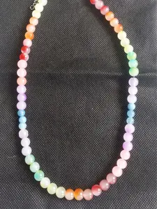 Handmade Multi Color Glass Beads Gardon Boho Style Necklace Gift for Woman