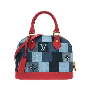 Pre-owned Louis Vuitton Denim Shoulder Bags Alma BB Monogram Canvas Bag