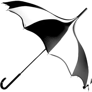Full Size Dark Wing Pagoda Umbrella - for All, Perfect for Vampires, Gothic Enthusiasts, and Lovers of Bat Wing Style