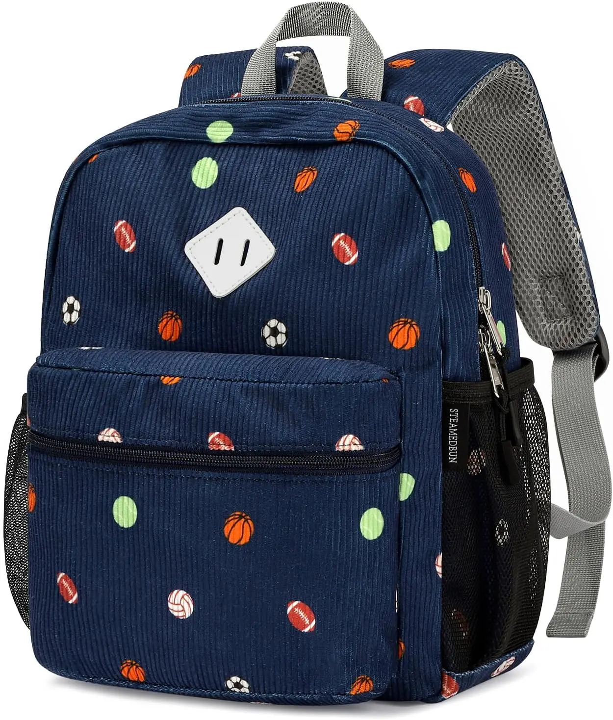 Corduroy Toddler Bag - Kids' School Backpack for 2-4 Year Olds, Kindergarten First Day & Preschool Use