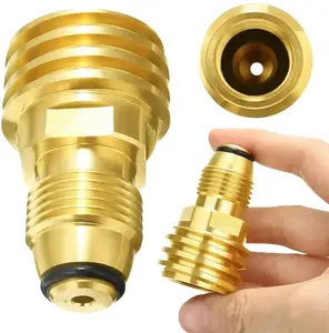 Converts Propane Tank POL LP Tank Valve to QCC1/Type1 Outlet Brass Adapter Parts