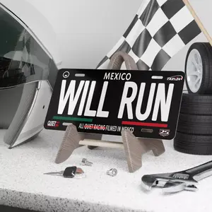Quiet Club Racing - "Will Run Quiet x TX2K" Vanity License Plate