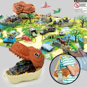 Dinosaur 3D Model Set, Includes Dinosaur Toy & Interactive Pad, Stem Montessori Education Gift, Creative Birthday School Holiday Present, Action Figures Set