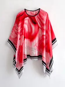 Women's Random Print Scarf, Casual Soft Comfortable Shawl for All Seasons, Fashion Accessories for Women & Girls