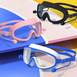 Unisex Adult Swimming Goggles, Large Frame Design, Wide Vision, High-Quality Silicone, Anti-Leakage, Anti-Fog, HD Clarity, Outdoor Sports