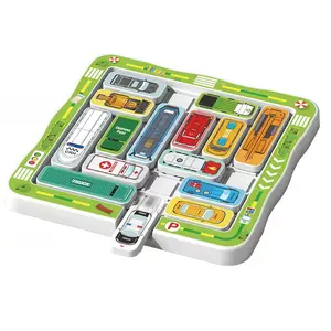 Parking Puzzler Cognitive Skill-Building Travel Game - Magnetic Car Truck Toy with Traffic Challenges, Durable Plastic,  Colorful Interlocking Pieces for Parent-Problem Solving Fun, Educational Toy, Interactive Playset