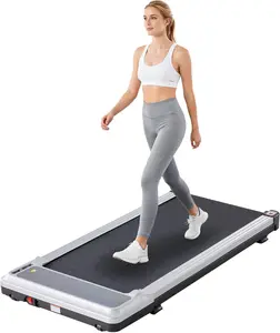 Under Desk Walking Pad Treadmill, Ultra Slim & Portable, Quiet Motor, Remote Control & LED Display, Adjustable Speed for Home Office Fitness