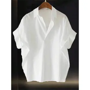 Franclia High-End Fashionable French Design Loose Batwing Sleeve Turndown Collar Women Blouse
