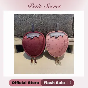 Kawaii Strawberry Jewelry Case - 3D Mini Travel Organizer for Delicate Accessories, Portable Shaped Box (TikTok Aesthetic Find)