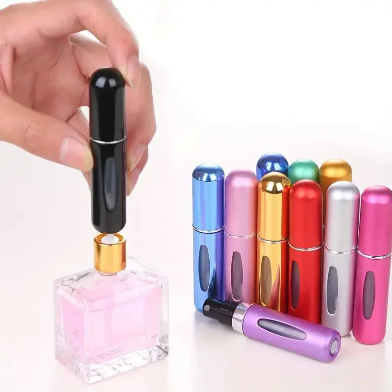 Portable Perfume Atomizer, 8 Counts Refillable Empty Perfume Bottles, Mini Perfume Atomizer for Travel & Makeup, Cosmetics Makeup Tools, Makeup Accessories