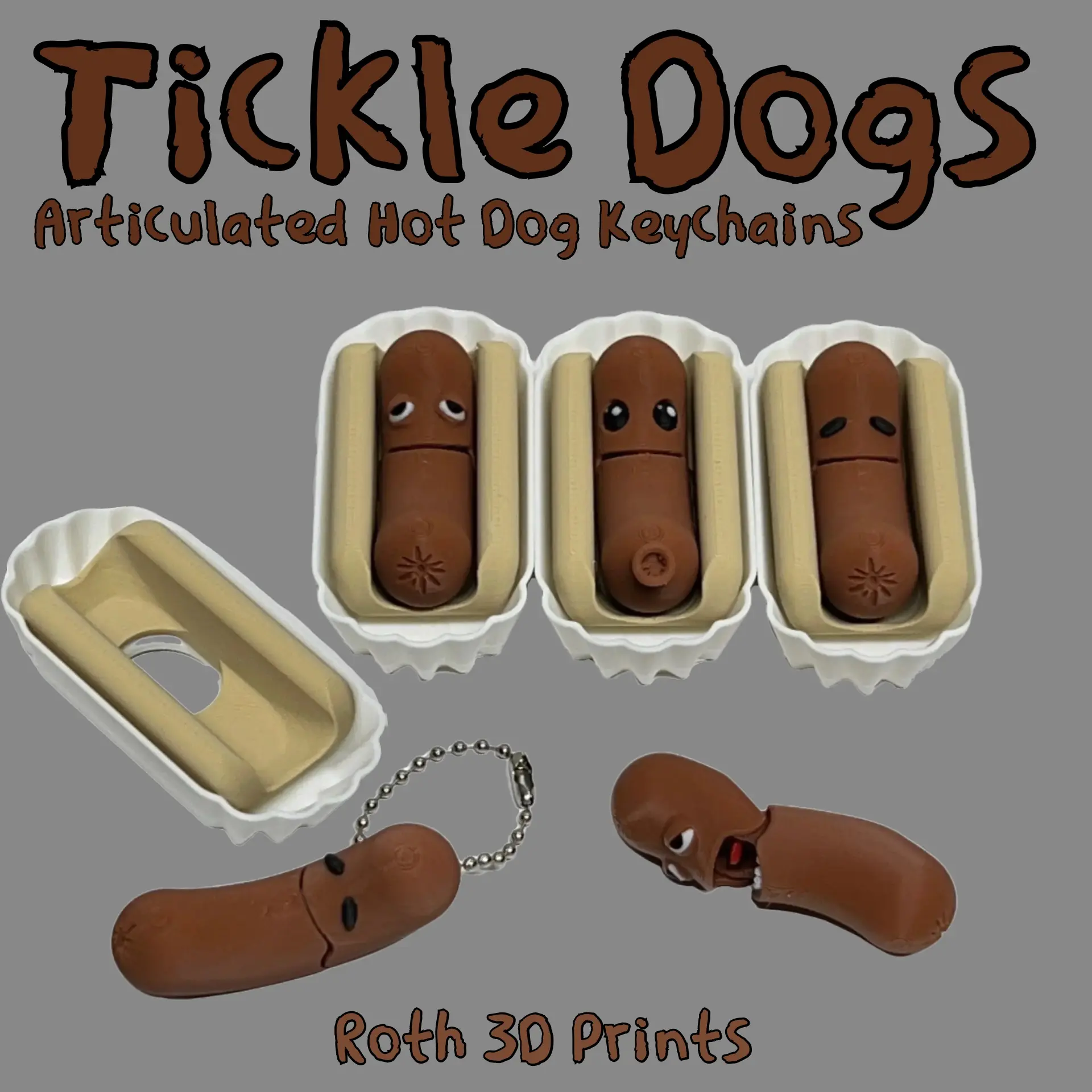 Tickle Dog Keychains Tickle Dog Keychains