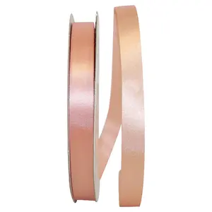 Florist Ribbons:  Acetate / Satin -- Cooler Ribbon -- ⅝ inch x 100 yards -- Peach Color