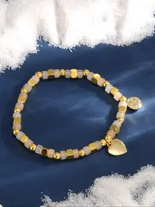 Women's Elegant Heart Decor Bracelet, Fashion Jewelry for Party, Daily Clothing Decor, Trendy All-match & Exquisite Jewelry for Birthday Gift